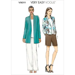 Vogue Pattern V9011 Misses' Jacket, Shorts and Pants
