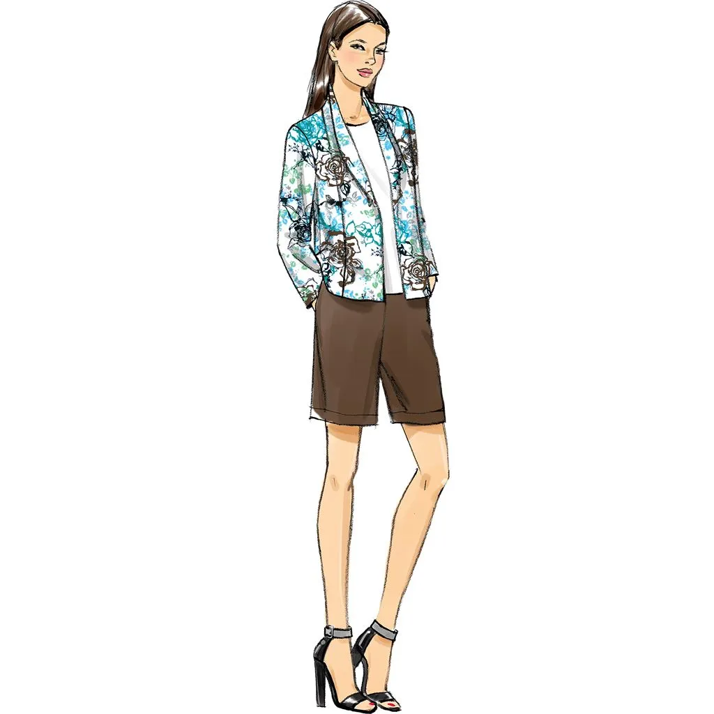Vogue Pattern V9011 Misses' Jacket, Shorts and Pants