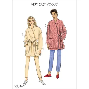 Vogue Pattern V9334 Misses' Jacket, Belt and Pants