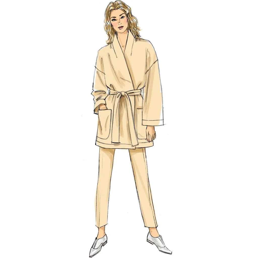 Vogue Pattern V9334 Misses' Jacket, Belt and Pants