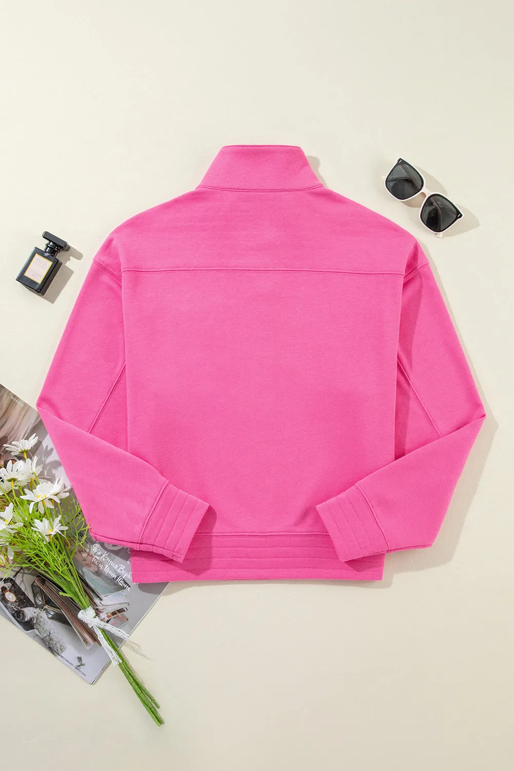 Wash Half Collared Sweatshirt