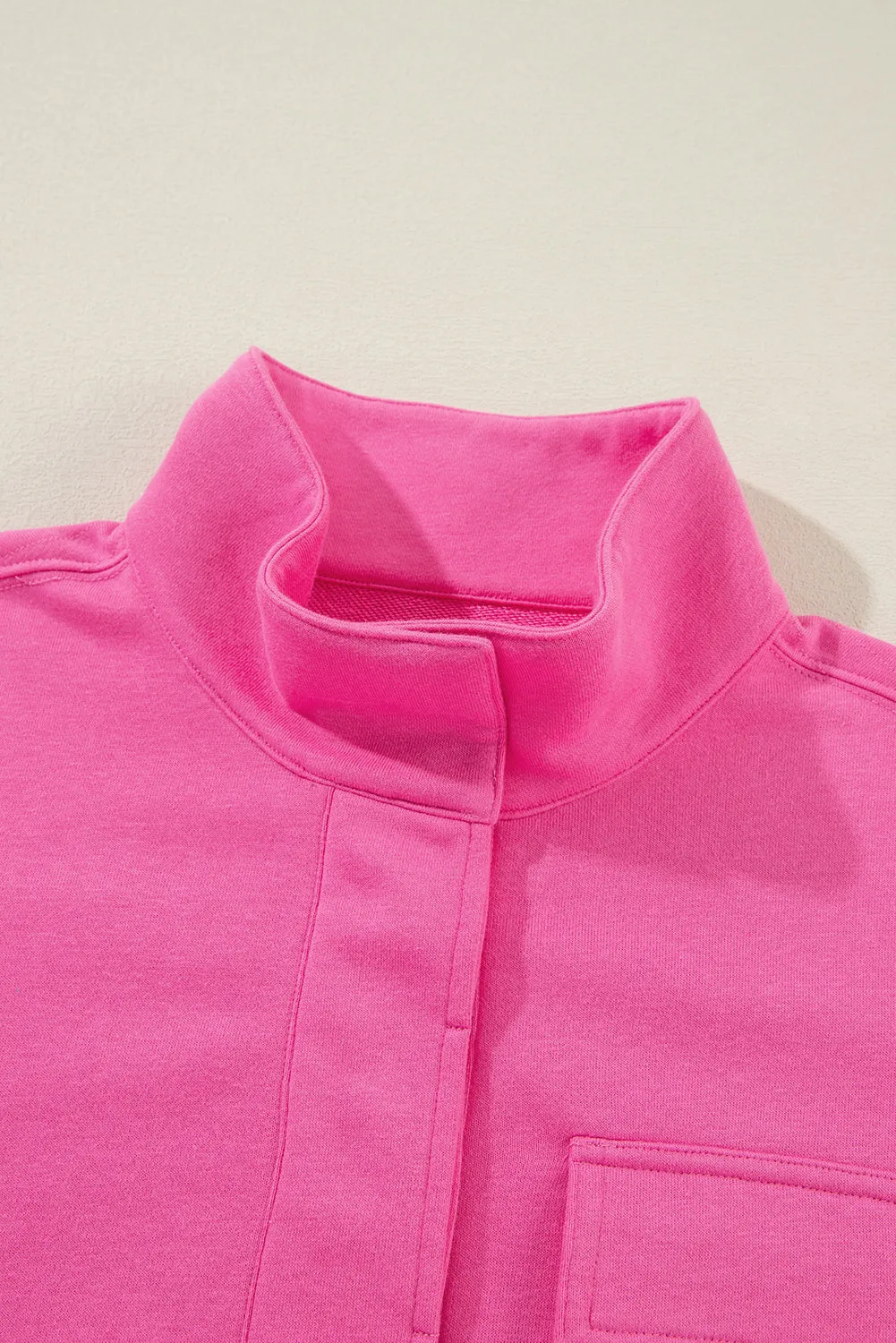 Wash Half Collared Sweatshirt