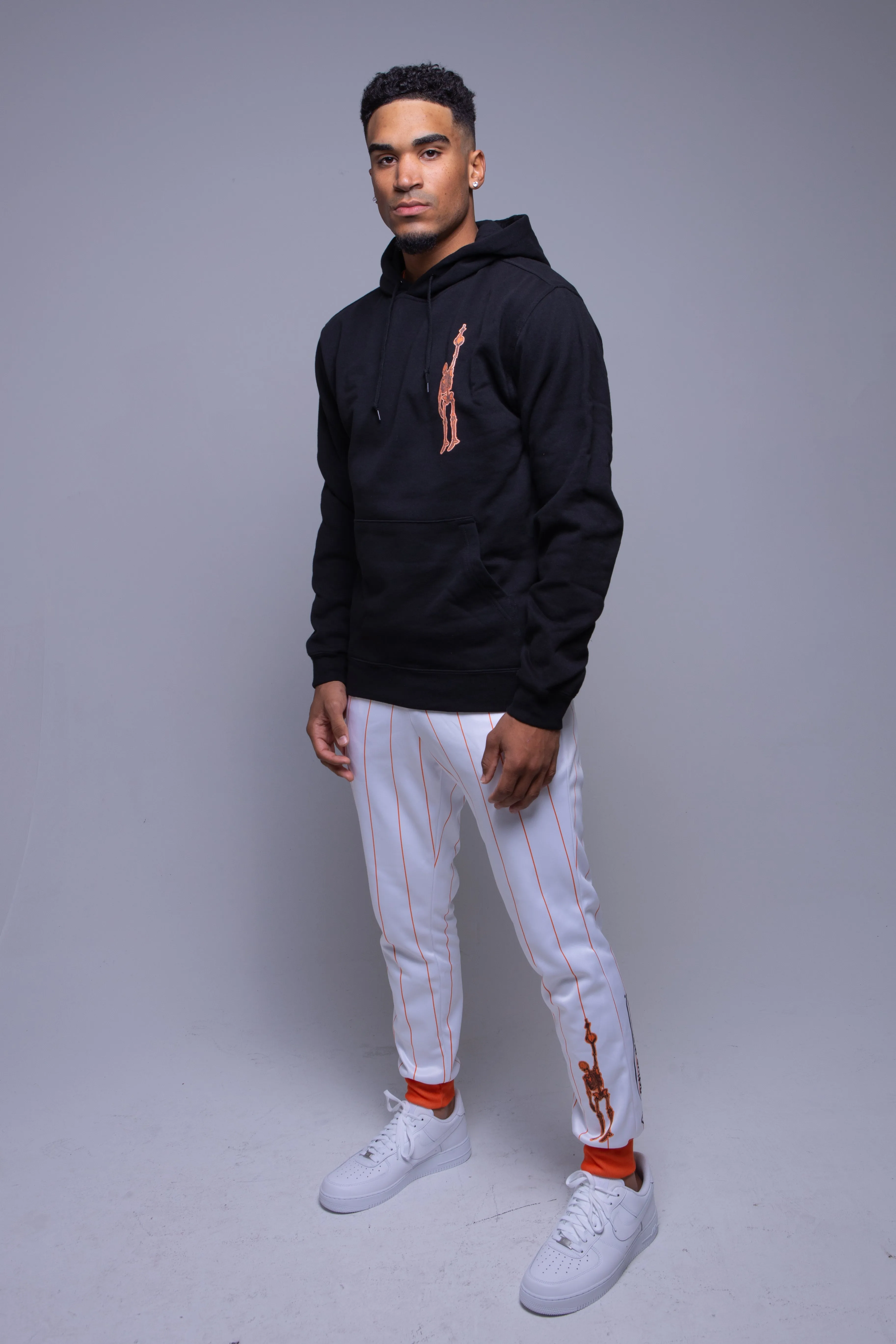 White and Orange Sport Jogger