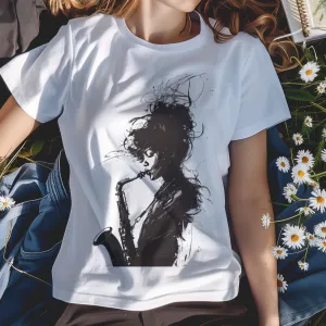 Woman Saxophonist Musician T-shirt