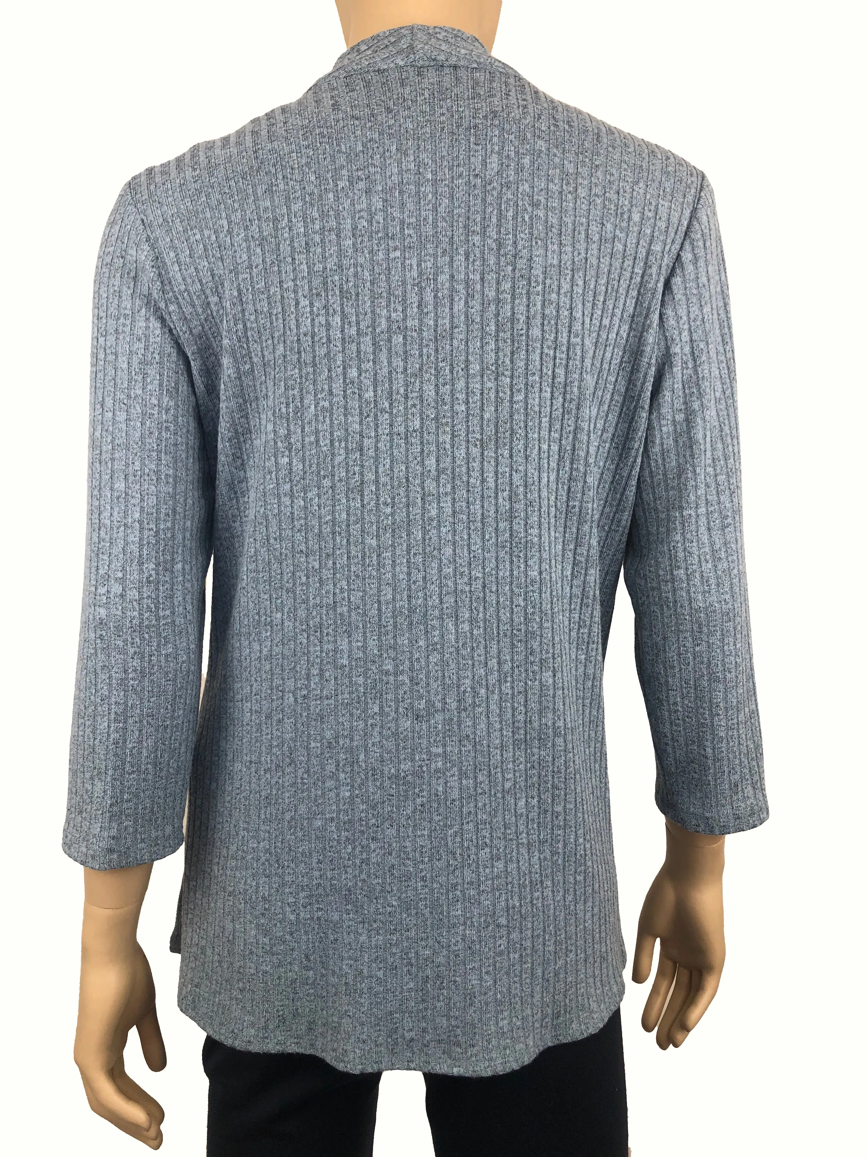Women's Cardigan Denim Quality Stretch Cozy knit Fabric Enjoy The Comfort and Quality Made in Canada Shop Yvonne Marie Boutiques 30 Years Proudly Serving Our Loyal Clients Quality and Great Selection At Yvonne Marie Boutiques