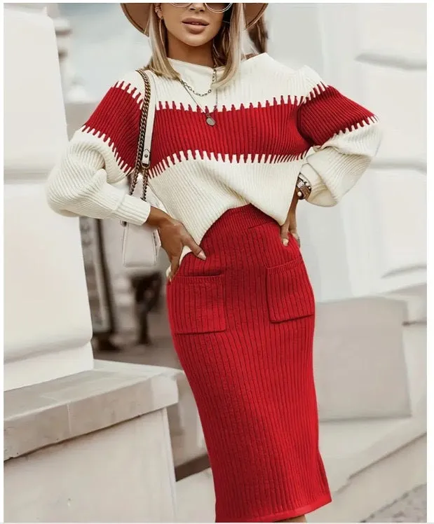 Women's Pullover Sweater Set