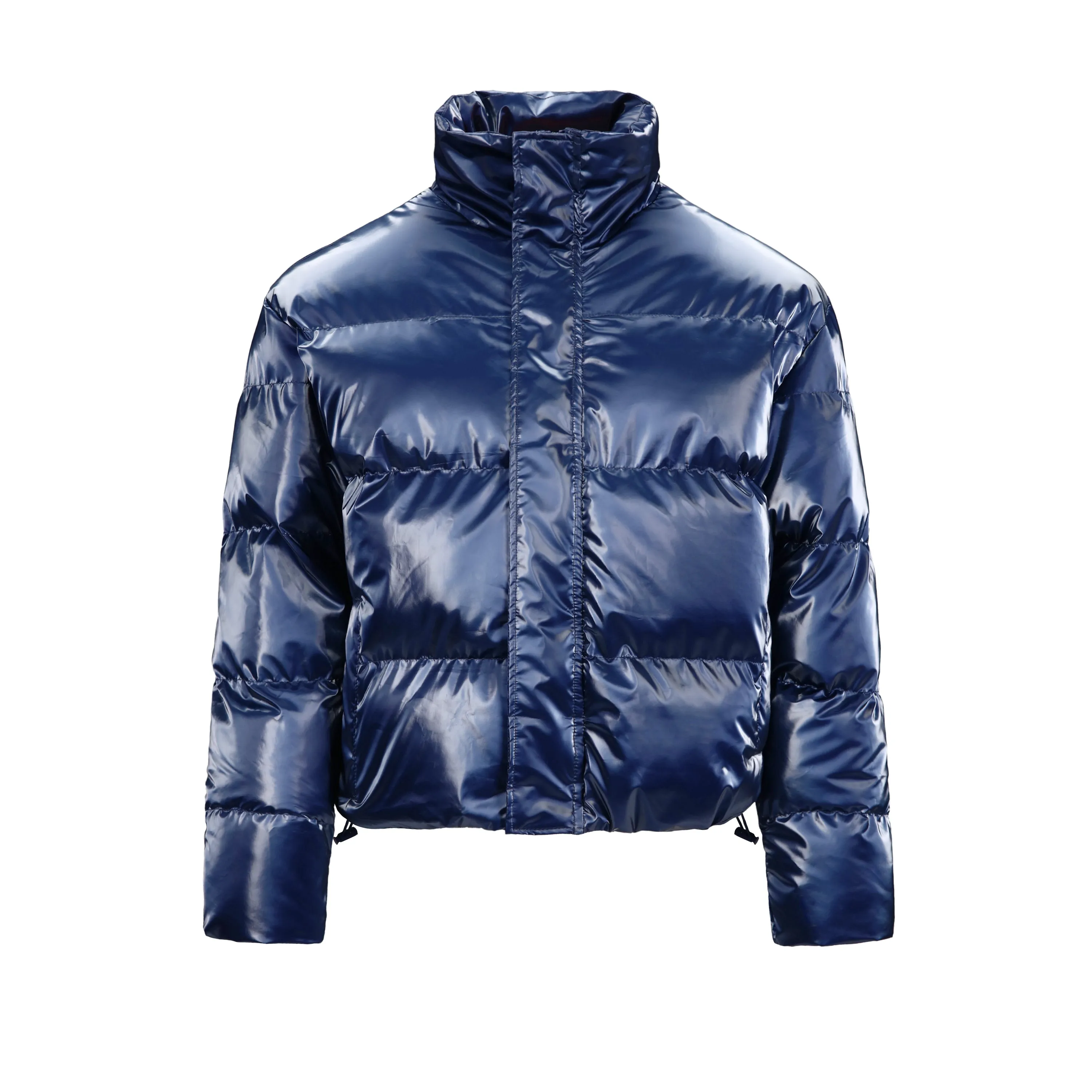 WPJ25005 Women's 100% PU Puff padded Jacket in shinny PU