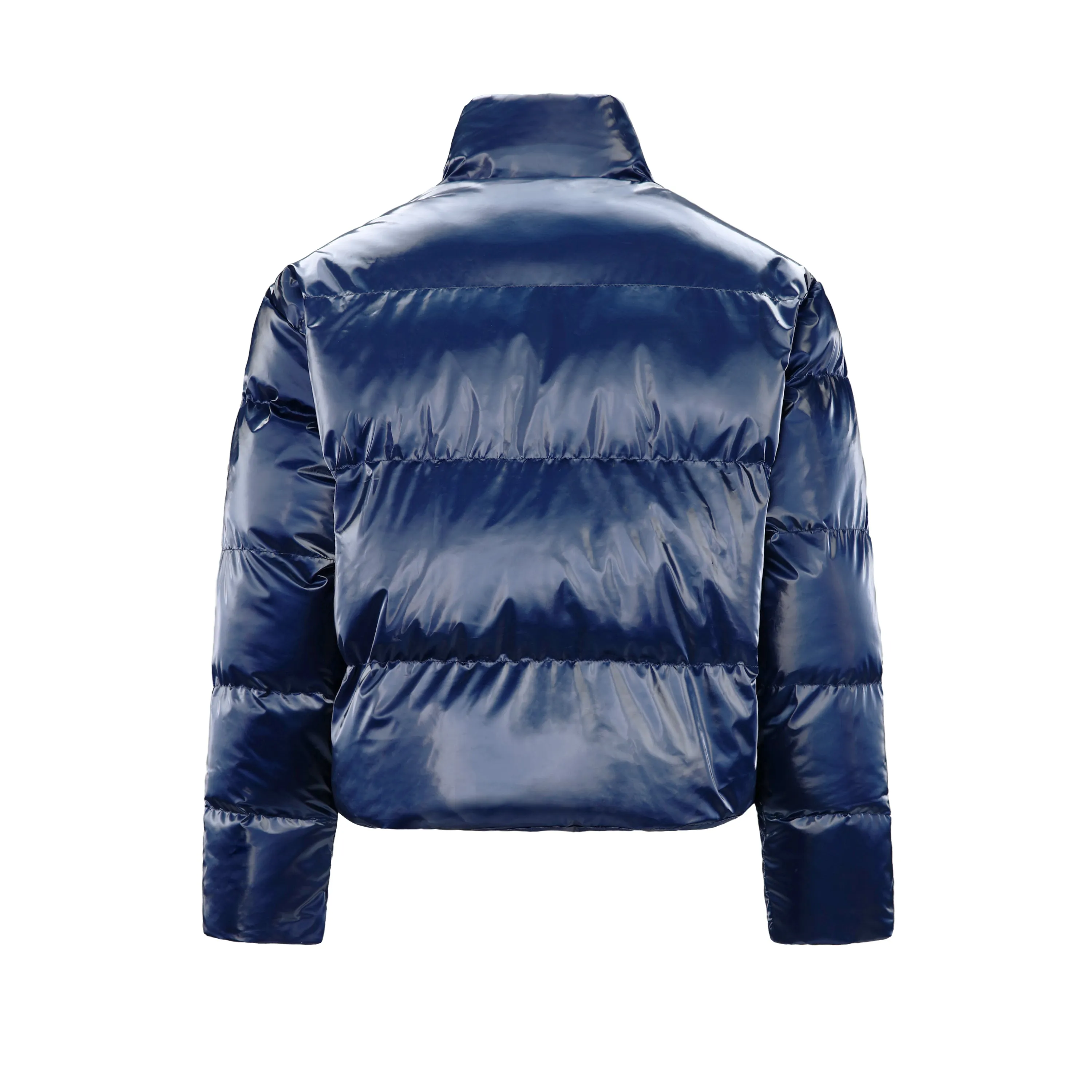 WPJ25005 Women's 100% PU Puff padded Jacket in shinny PU
