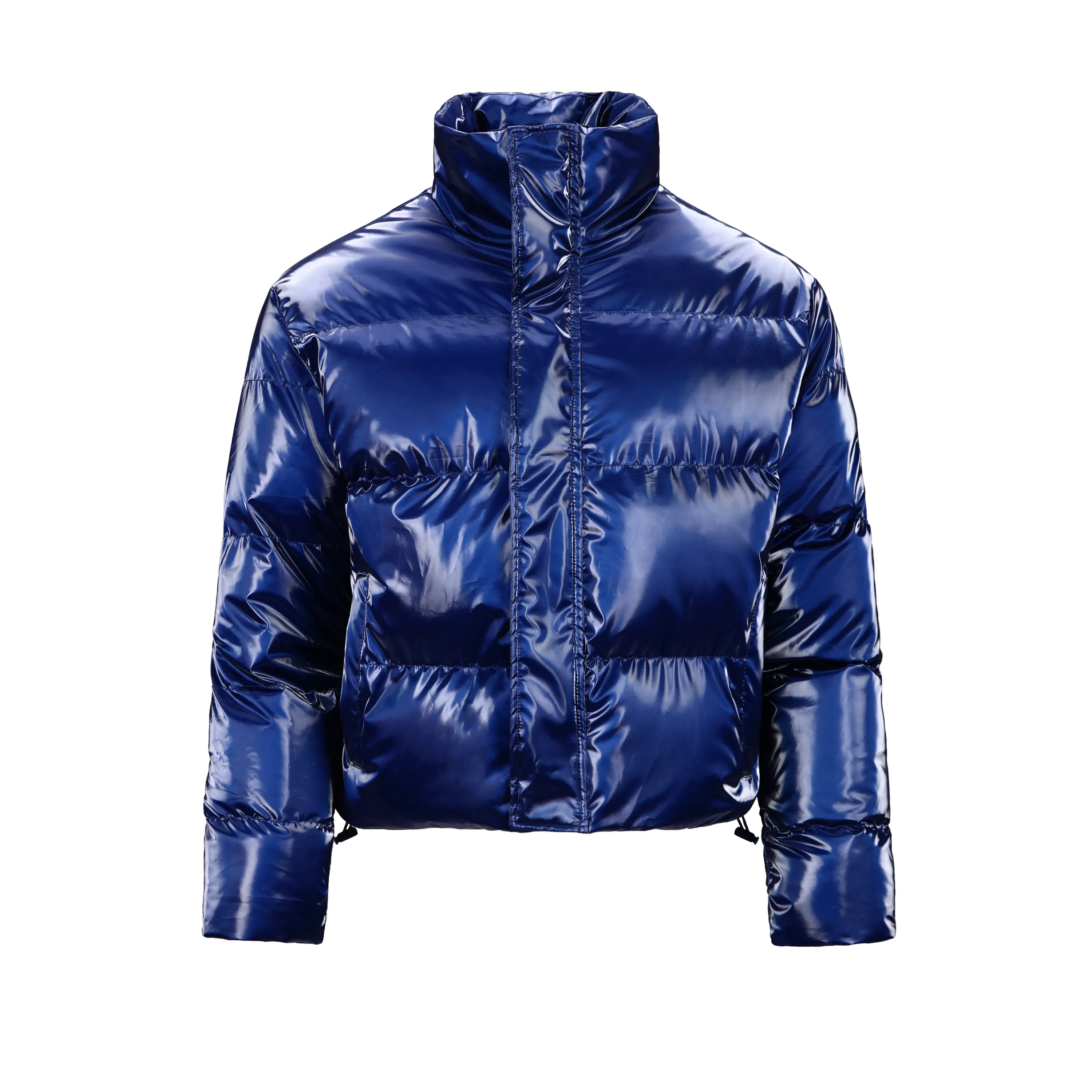 WPJ25005 Women's 100% PU Puff padded Jacket in shinny PU