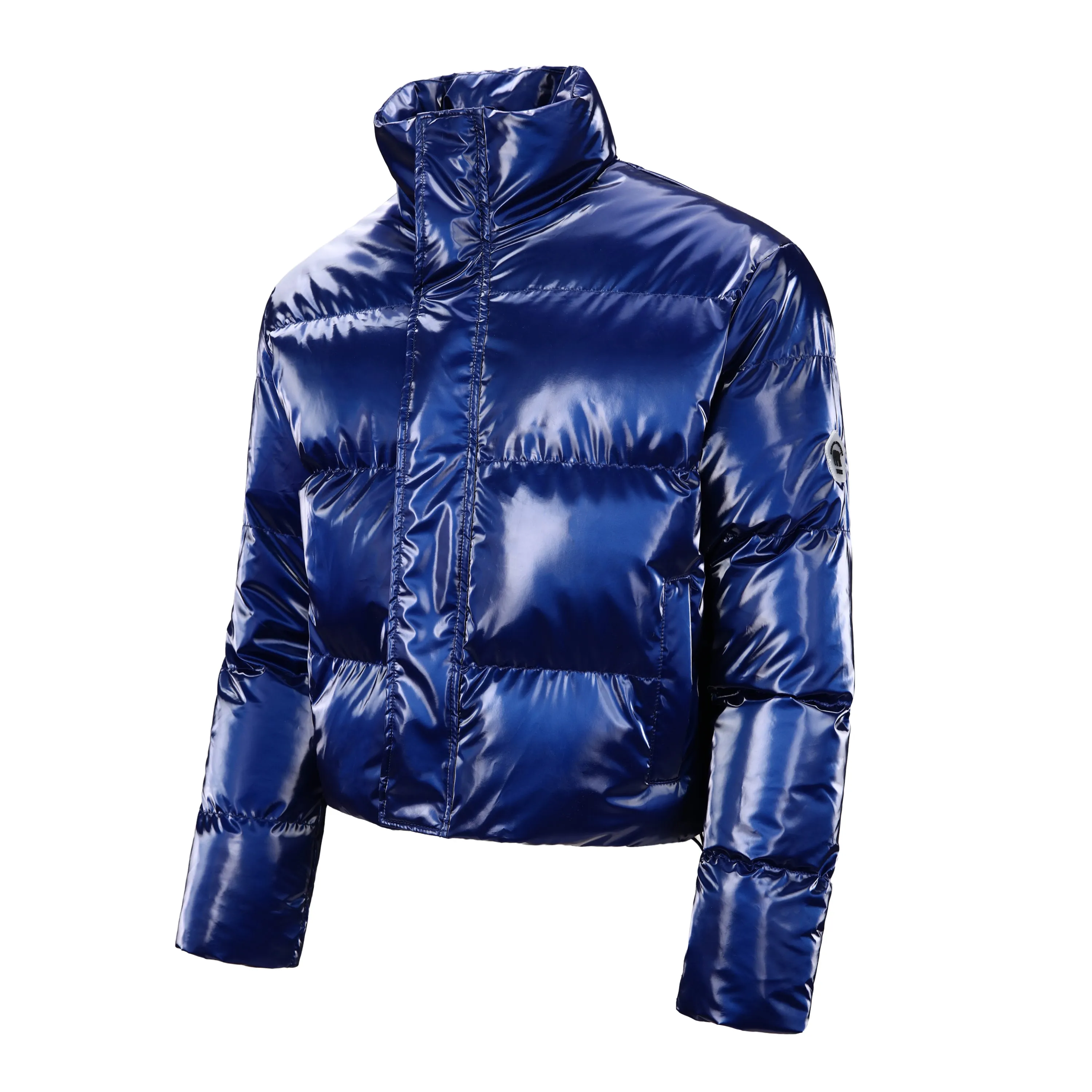 WPJ25005 Women's 100% PU Puff padded Jacket in shinny PU