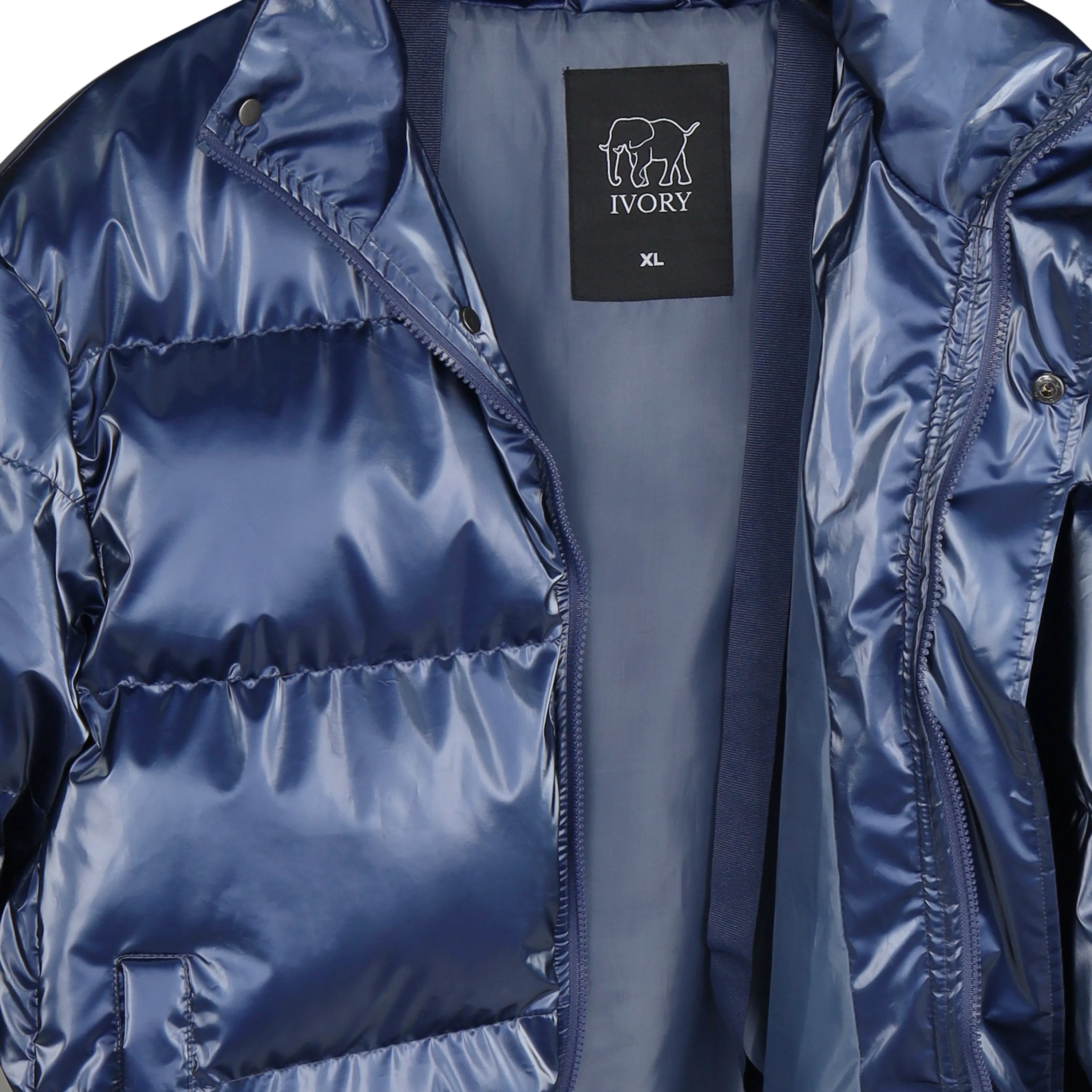 WPJ25005 Women's 100% PU Puff padded Jacket in shinny PU