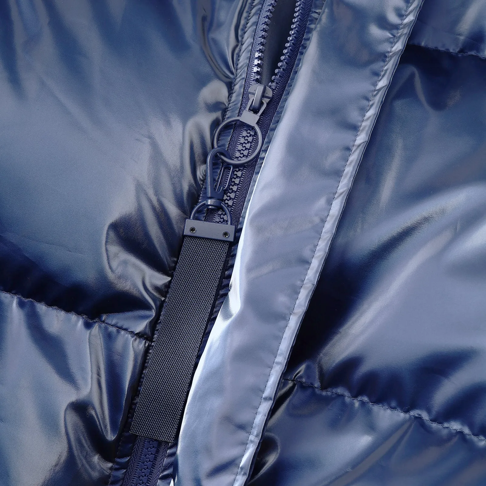 WPJ25005 Women's 100% PU Puff padded Jacket in shinny PU