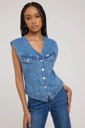 Wrangler Darcy Denim Vest Rolling Blues
