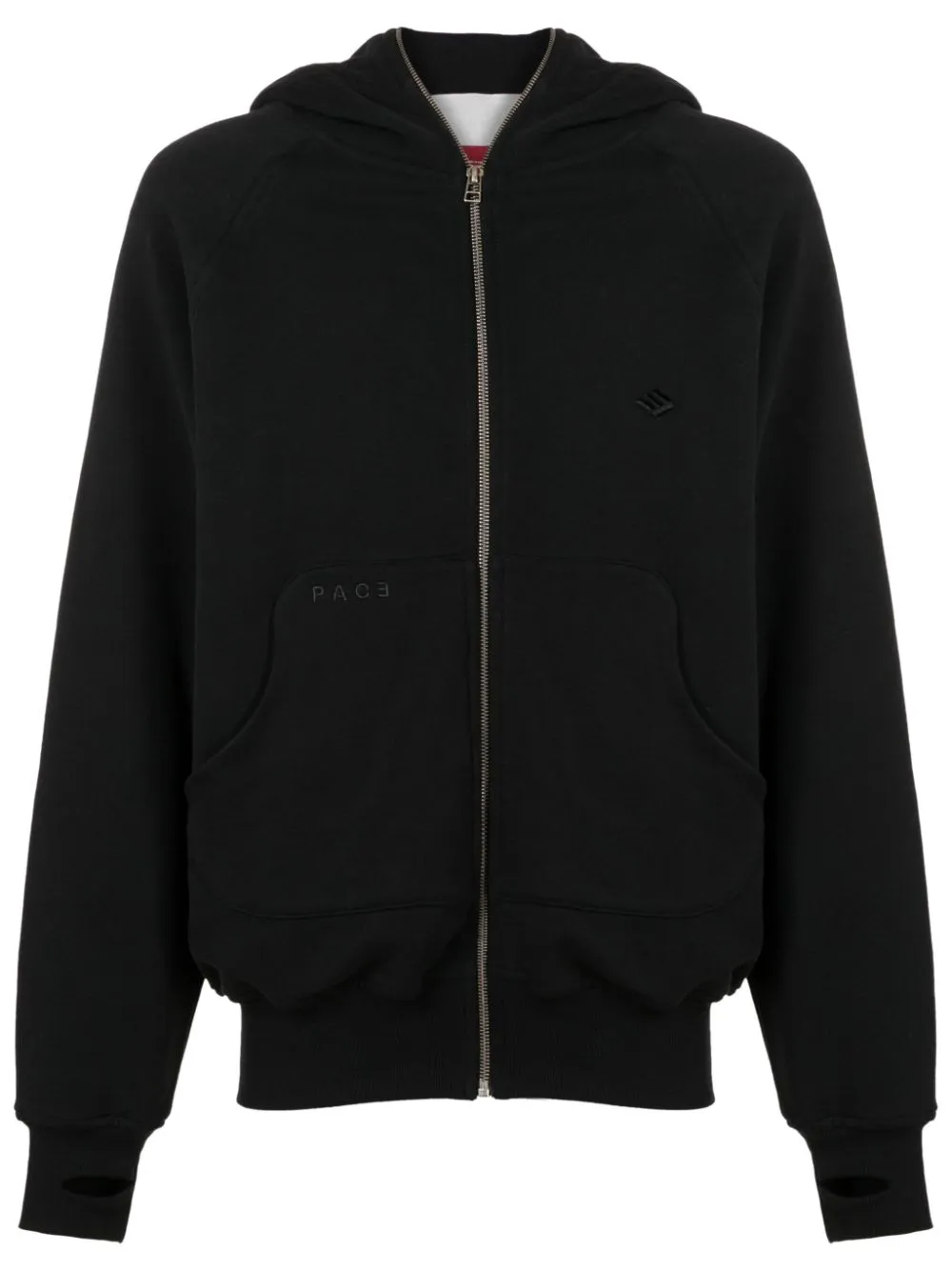 X-PHORA zip-up cotton hoodie