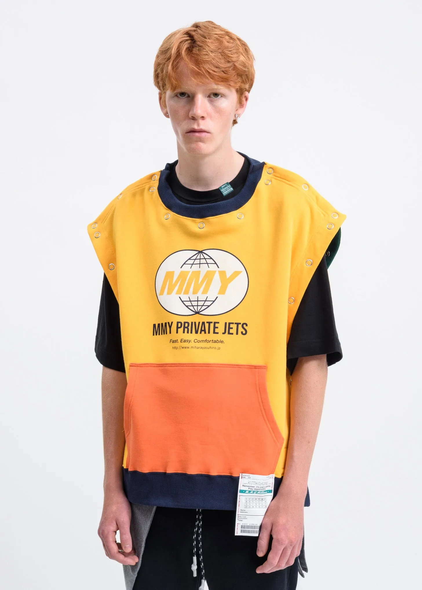 Yellow Removable Hoodie