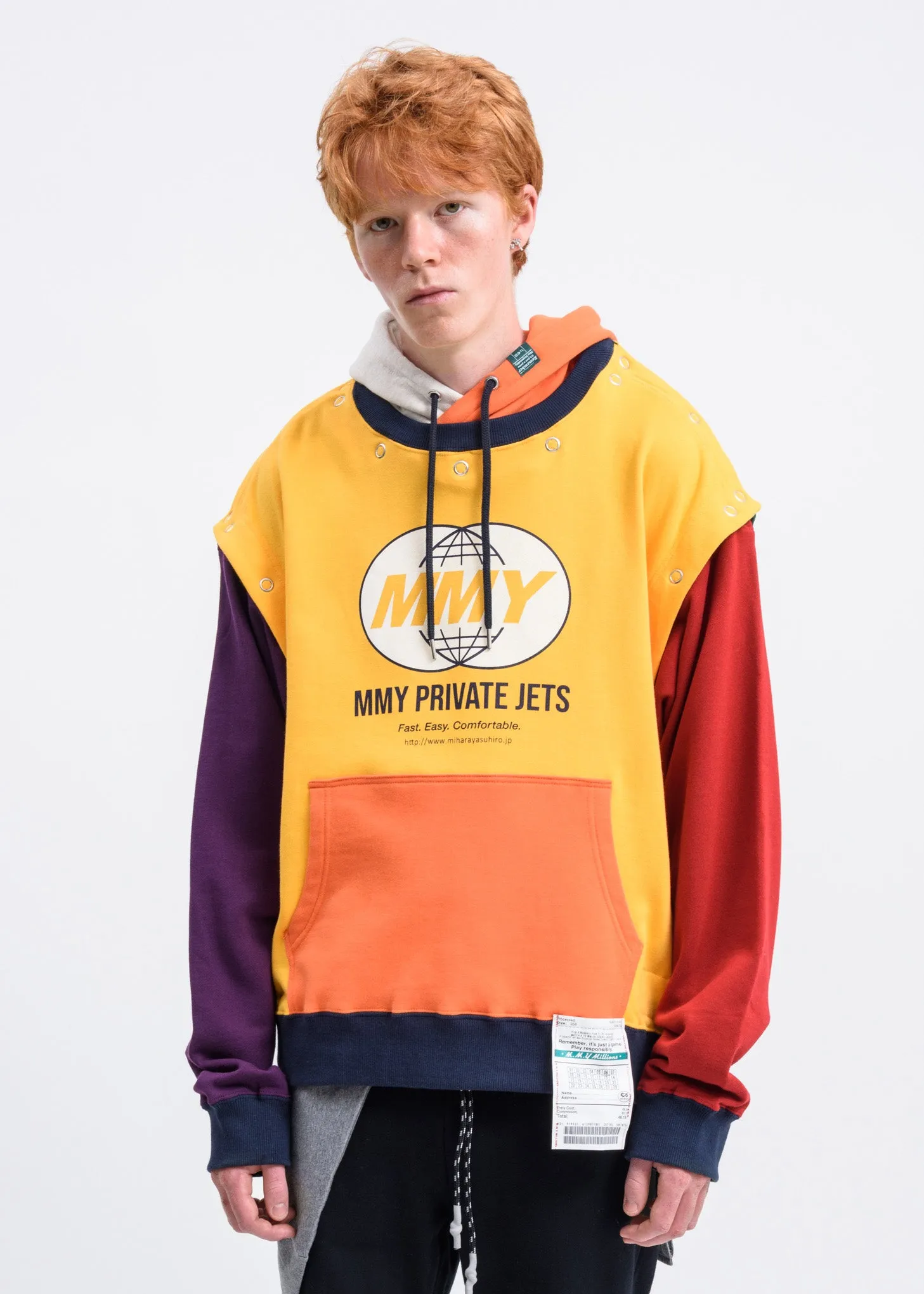 Yellow Removable Hoodie