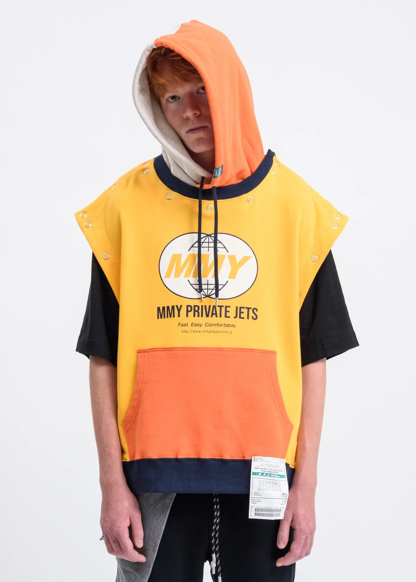 Yellow Removable Hoodie