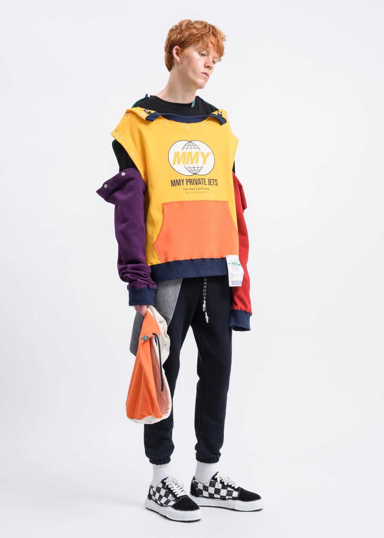 Yellow Removable Hoodie
